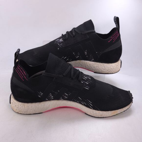 Adidas NMD Racer Primeknit Athletic Running Shoe Mens Size 13 CQ2441 Black White - Picture 5 of 9